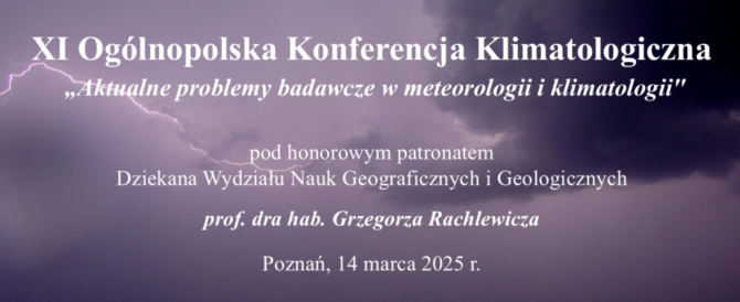 XI Ogólnopolska Konferencja Klimatologiczna